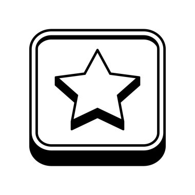 Yıldız sembolü vektör simgesi