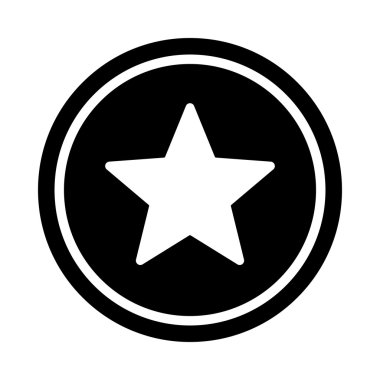 Yıldız sembolü vektör simgesi