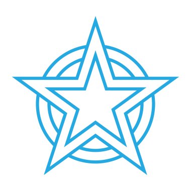 Yıldız sembolü vektör simgesi