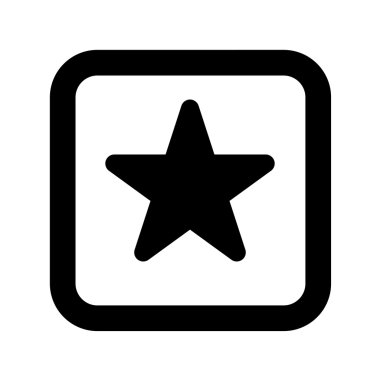 Yıldız sembolü vektör simgesi