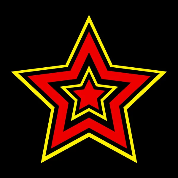 Hvězda symbol vektorové ikony — Stockový vektor