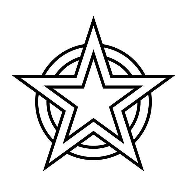 Sternsymbol-Vektor-Symbol — Stockvektor