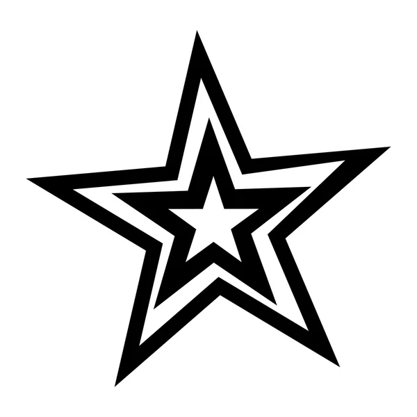 Stjärnan symbol vector ikonen — Stock vektor