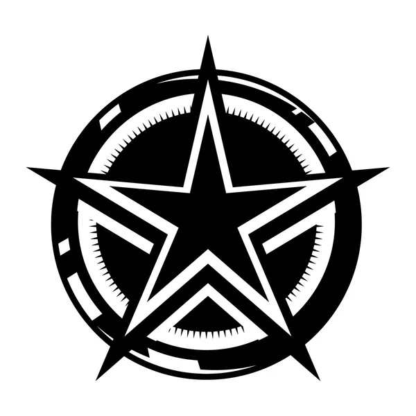 Simbolo stella icona vettoriale — Vettoriale Stock