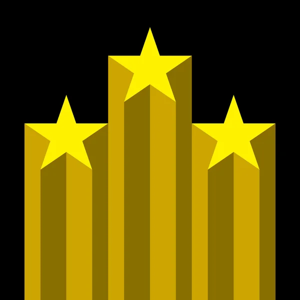 Stjärnan symbol vector ikonen — Stock vektor