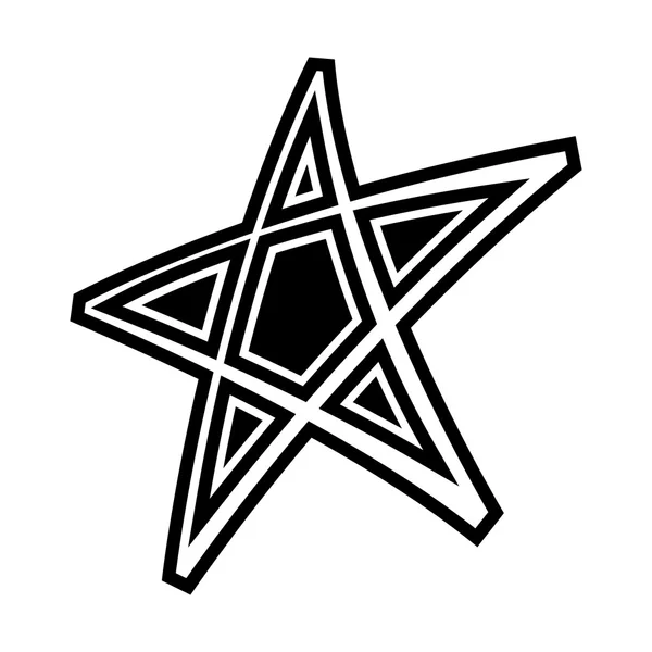 Estrella símbolo vector icono — Vector de stock