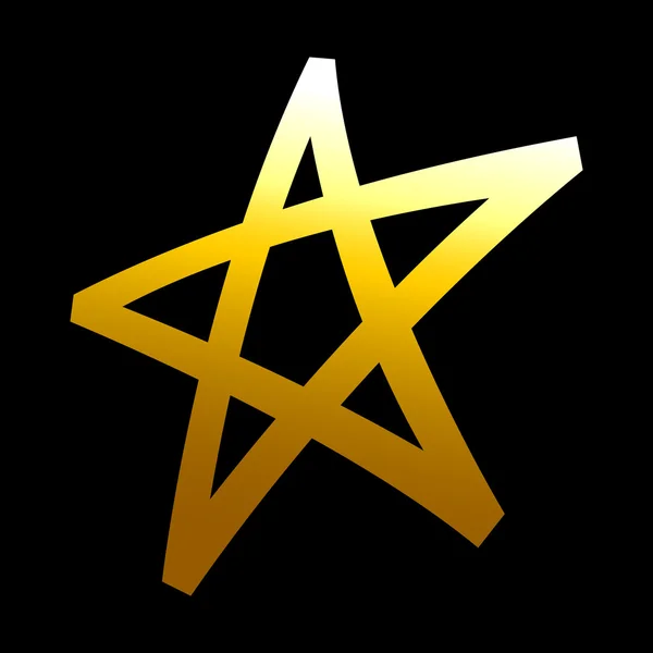 Sternsymbol-Vektor-Symbol — Stockvektor