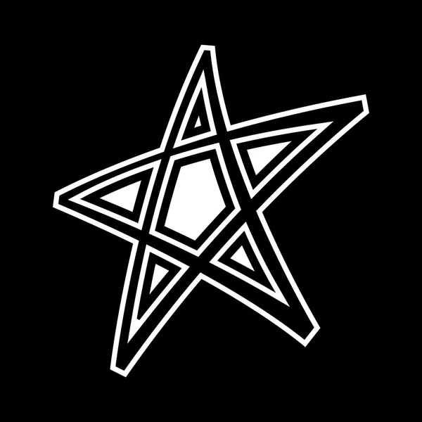 Sternsymbol-Vektor-Symbol — Stockvektor