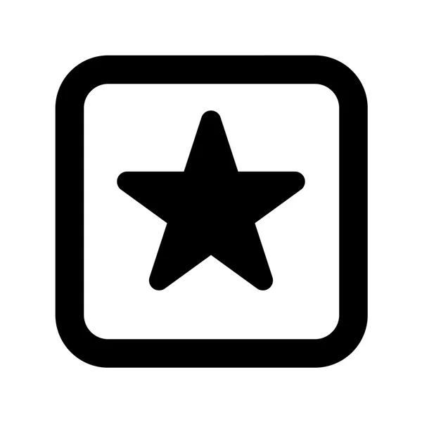 Estrella símbolo vector icono — Vector de stock