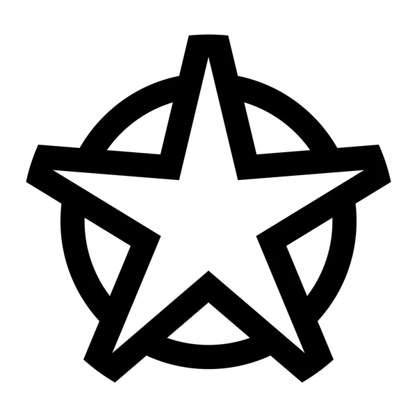 Estrella símbolo vector icono — Vector de stock