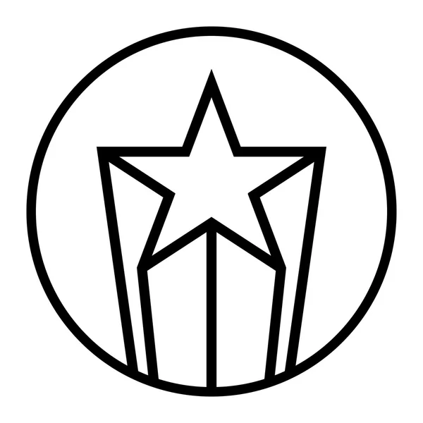 Stjärnan symbol vector ikonen — Stock vektor