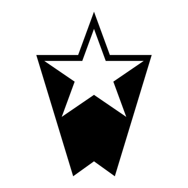 Stjärnan symbol vector ikonen — Stock vektor