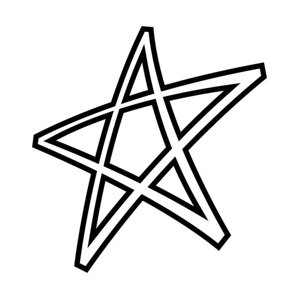 Stjärnan symbol vector ikonen — Stock vektor