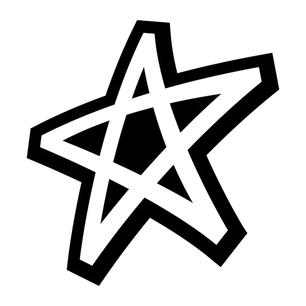 Hvězda symbol vektorové ikony — Stockový vektor