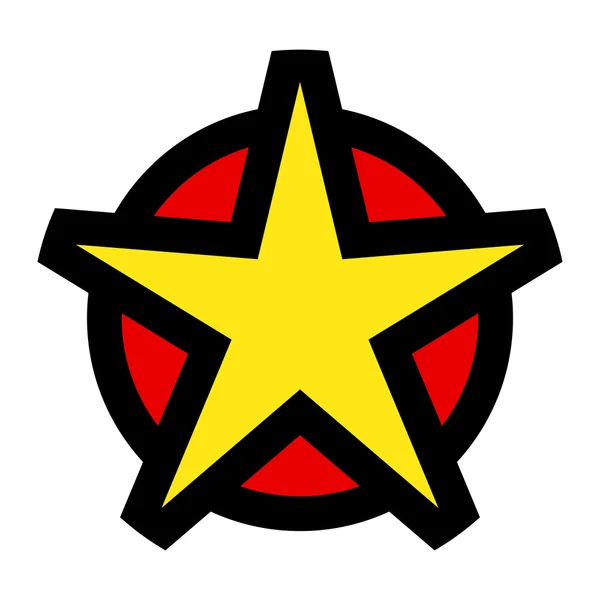 Estrella símbolo vector icono — Vector de stock