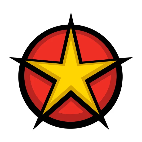 Estrella símbolo vector icono — Vector de stock