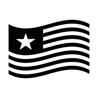 Amerikan bayrak vektör simgesi
