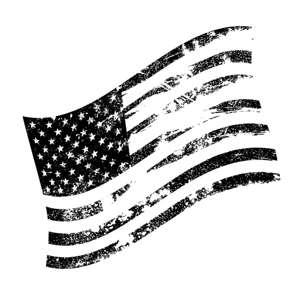 American flag vector icon — Stock Vector