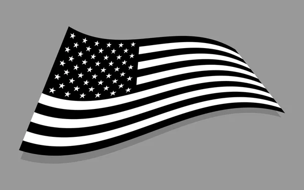 American flag vector icon — Stock Vector