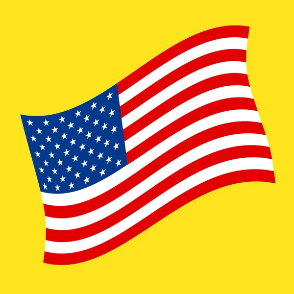 Amerikaanse vlag vector pictogram — Stockvector