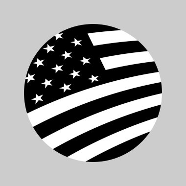 Amerikan bayrak vektör simgesi