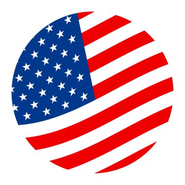 Amerikan bayrak vektör simgesi