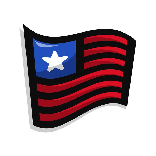 Vector de bandera americana icono — Archivo Imágenes Vectoriales