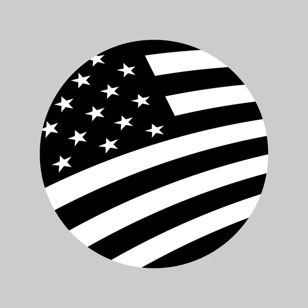 American flag vector icon — Stock Vector