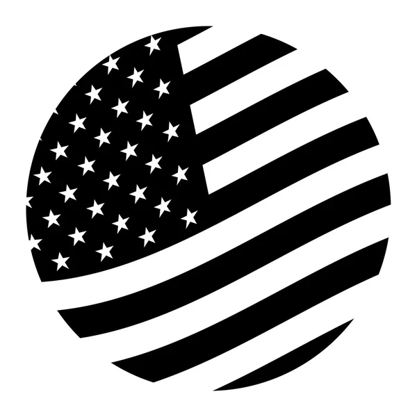 Εικονίδιο φορέα αμερικανική σημαία — Διανυσματικό Αρχείο