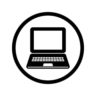 Dizüstü bilgisayar vektör simgesi