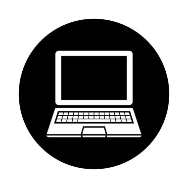 Dizüstü bilgisayar vektör simgesi