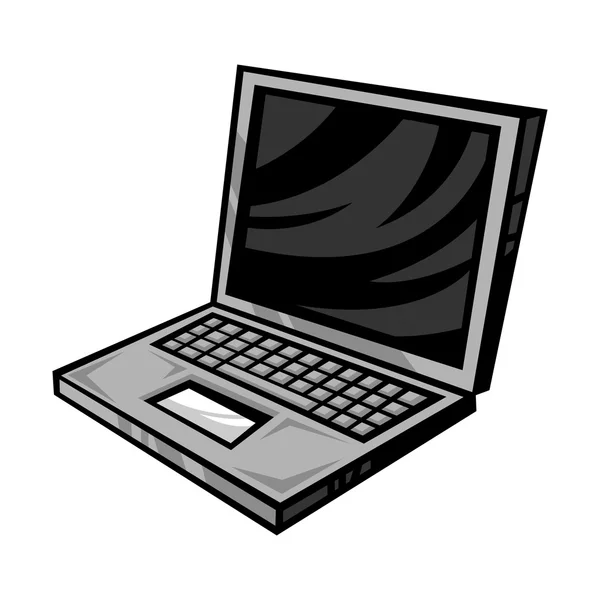 Laptop számítógép vektor ikon — Stock Vector