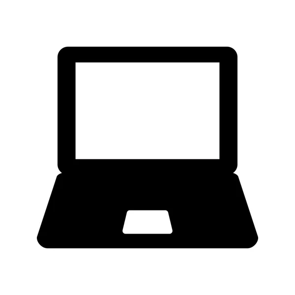 Laptop számítógép vektor ikon — Stock Vector