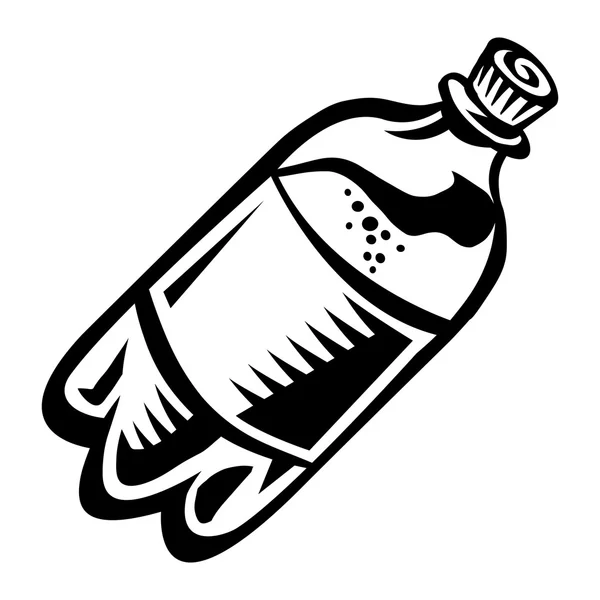 Vetor de garrafa de refrigerante Pop Icon —  Vetores de Stock