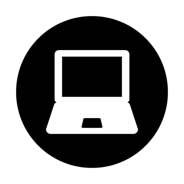 Laptop-Computer-Vektorsymbol — Stockvektor