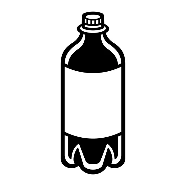 Icône vectorielle de bouteille de boisson gazeuse Pop — Image vectorielle