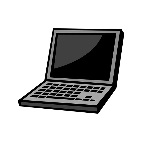 Laptop computer vector pictogram — Stockvector