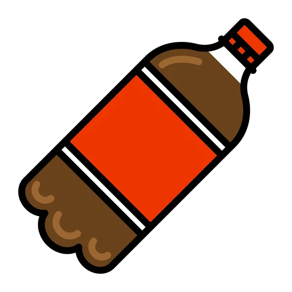 Soda Pop içki şişesi vektör simgesi — Stok Vektör