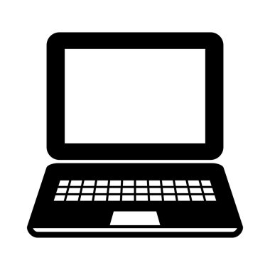 Dizüstü bilgisayar vektör simgesi