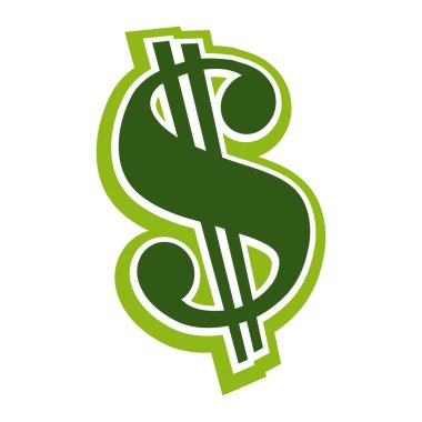 Dolar işareti para vektör