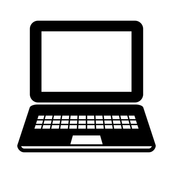 ノートパソコンのベクトルアイコン — ストックベクタ