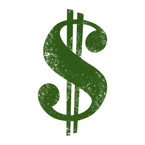 Znak dolara pieniędzy wektor — Wektor stockowy