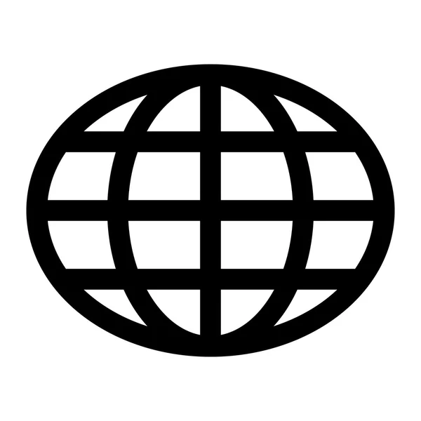 Векторная иконка планеты глобус — стоковый вектор