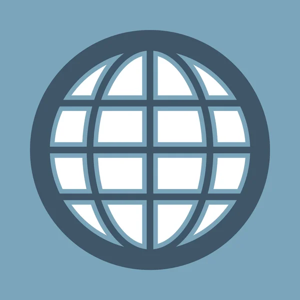 Globus Welt Planet Vektor Symbol — Stockvektor