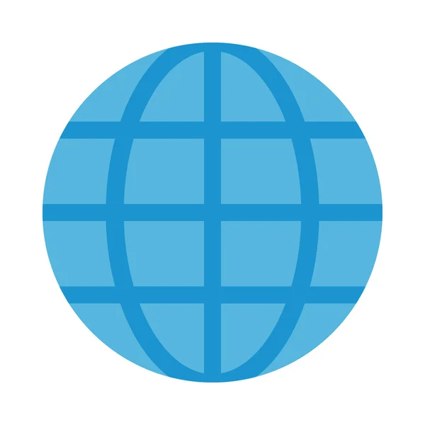 Векторная иконка планеты глобус — стоковый вектор
