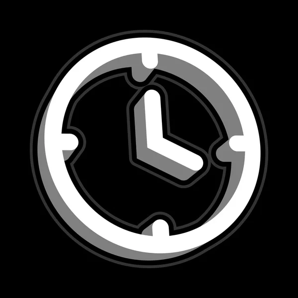 Reloj icono de vector de tiempo — Archivo Imágenes Vectoriales