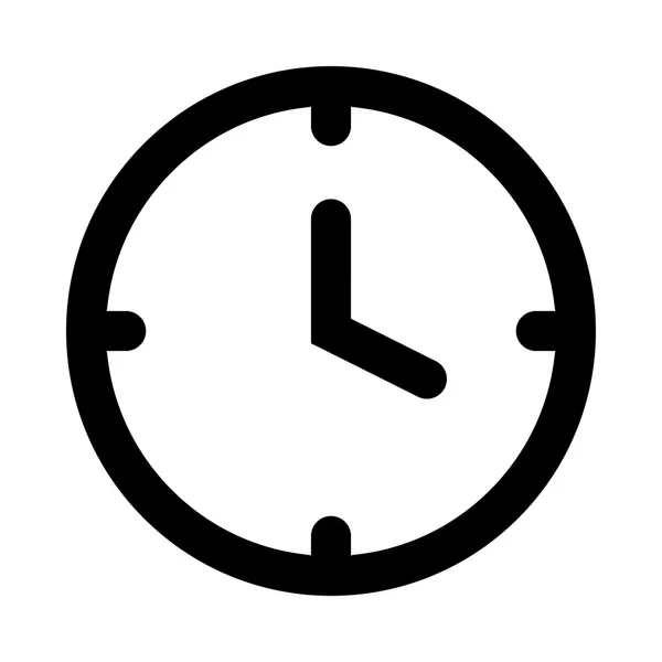 Reloj icono de vector de tiempo — Vector de stock