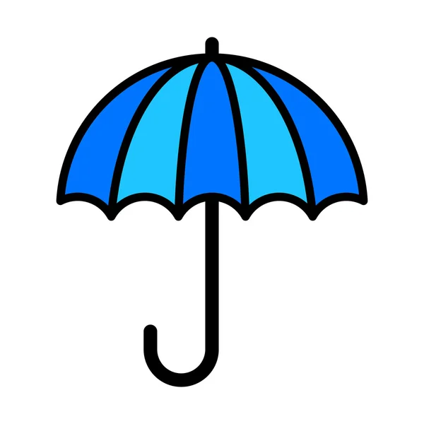 Rain Umbrella Vector Icon — Stock Vector