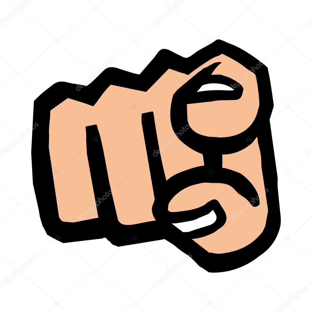 Finger Point Vector Icon