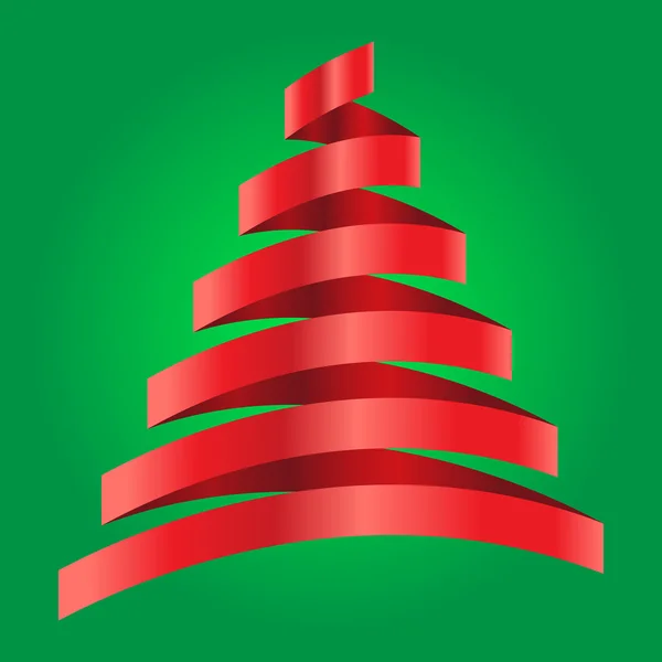 Árbol de navidad icono vector — Vector de stock